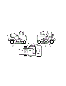 Decals parts for Craftsman Front-Engine Lawn Tractor 917258572 from AppliancePartsPros.com