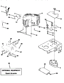 Engine parts for Craftsman Front-Engine Lawn Tractor 917258573 from AppliancePartsPros.com