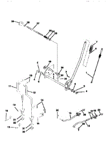 Mower Lift parts for Craftsman Front-Engine Lawn Tractor 917258573 from AppliancePartsPros.com