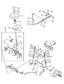 Steering Assembly parts for Craftsman Front-Engine Lawn Tractor 917258580 from AppliancePartsPros.com