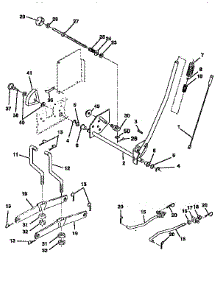 Mower Lift parts for Craftsman Front-Engine Lawn Tractor 917258580 from AppliancePartsPros.com