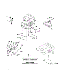Engine parts for Craftsman Front-Engine Lawn Tractor 917258581 from AppliancePartsPros.com