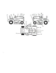 Decals parts for Craftsman Front-Engine Lawn Tractor 917258581 from AppliancePartsPros.com