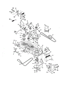 Mower Deck parts for Craftsman Front-Engine Lawn Tractor 917258581 from AppliancePartsPros.com