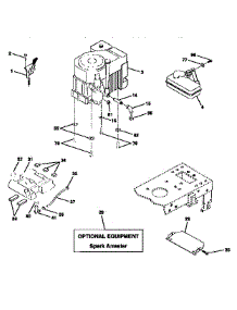 Engine parts for Craftsman Front-Engine Lawn Tractor 917258592 from AppliancePartsPros.com