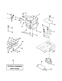 Engine parts for Craftsman Front-Engine Lawn Tractor 917258661 from AppliancePartsPros.com