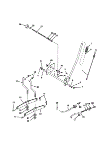 Mower Lift parts for Craftsman Front-Engine Lawn Tractor 917258661 from AppliancePartsPros.com