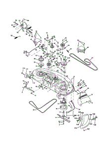 Mower Deck parts for Craftsman Front-Engine Lawn Tractor 917258661 from AppliancePartsPros.com