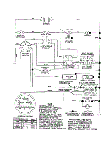 Schematic Diagram-Tractor parts for Craftsman Front-Engine Lawn Tractor 917258661 from AppliancePartsPros.com