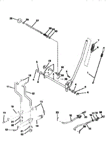 Mower Lift parts for Craftsman Front-Engine Lawn Tractor 917258662 from AppliancePartsPros.com