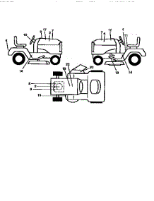 Decals parts for Craftsman Front-Engine Lawn Tractor 917258662 from AppliancePartsPros.com
