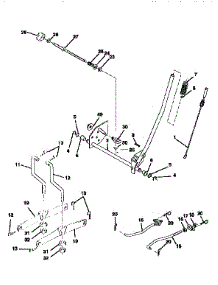 Mower Lift parts for Craftsman Front-Engine Lawn Tractor 917258663 from AppliancePartsPros.com