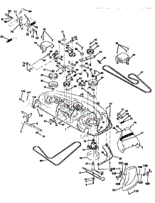 Mower Deck parts for Craftsman Front-Engine Lawn Tractor 917258663 from AppliancePartsPros.com