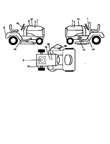 Decals parts for Craftsman Front-Engine Lawn Tractor 917258663 from AppliancePartsPros.com