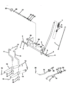 Mower Lift parts for Craftsman Front-Engine Lawn Tractor 917258670 from AppliancePartsPros.com