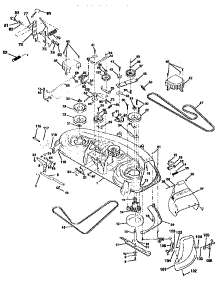 Mower Deck parts for Craftsman Front-Engine Lawn Tractor 917258670 from AppliancePartsPros.com