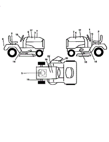 Decals parts for Craftsman Front-Engine Lawn Tractor 917258670 from AppliancePartsPros.com