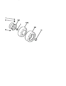 Wheels And Tires parts for Craftsman Front-Engine Lawn Tractor 917258670 from AppliancePartsPros.com