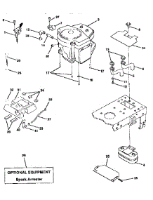 Engine parts for Craftsman Front-Engine Lawn Tractor 917258671 from AppliancePartsPros.com