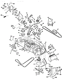 Mower Deck parts for Craftsman Front-Engine Lawn Tractor 917258671 from AppliancePartsPros.com