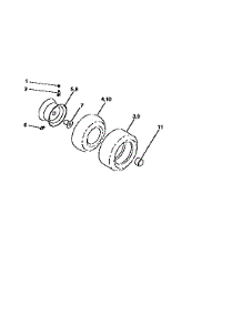 Wheels And Tires parts for Craftsman Front-Engine Lawn Tractor 917258671 from AppliancePartsPros.com