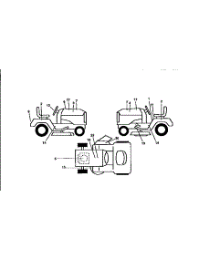 Decals parts for Craftsman Front-Engine Lawn Tractor 917258671 from AppliancePartsPros.com