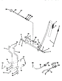 Mower Lift parts for Craftsman Front-Engine Lawn Tractor 917258672 from AppliancePartsPros.com