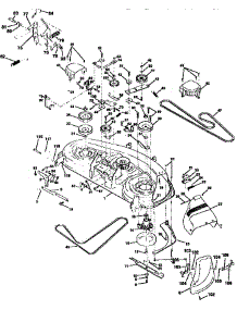 Mower Deck parts for Craftsman Front-Engine Lawn Tractor 917258672 from AppliancePartsPros.com