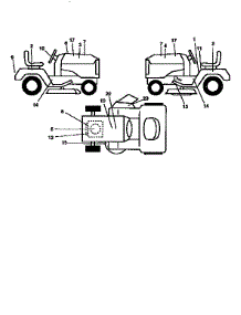 Decals parts for Craftsman Front-Engine Lawn Tractor 917258672 from AppliancePartsPros.com