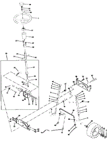 Steering Assembly parts for Craftsman Front-Engine Lawn Tractor 917258673 from AppliancePartsPros.com