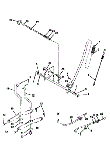 Mower Lift parts for Craftsman Front-Engine Lawn Tractor 917258673 from AppliancePartsPros.com