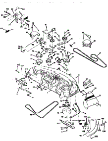 Mower Deck parts for Craftsman Front-Engine Lawn Tractor 917258673 from AppliancePartsPros.com