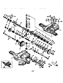Peerless Transaxle P930-057A parts for Craftsman Front-Engine Lawn Tractor 917258680 from AppliancePartsPros.com