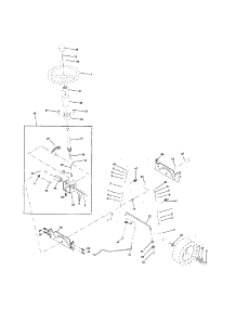 Steering parts for Craftsman Front-Engine Lawn Tractor 917258680 from AppliancePartsPros.com