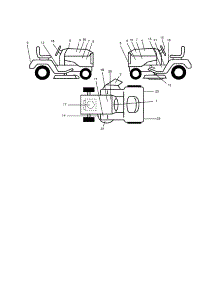 Decals parts for Craftsman Front-Engine Lawn Tractor 917258680 from AppliancePartsPros.com