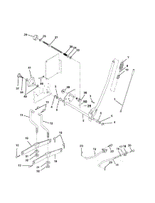 Mower Lift parts for Craftsman Front-Engine Lawn Tractor 917258680 from AppliancePartsPros.com