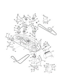 Mower Deck parts for Craftsman Front-Engine Lawn Tractor 917258680 from AppliancePartsPros.com