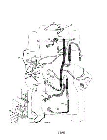 Electrical parts for Craftsman Front-Engine Lawn Tractor 917258681 from AppliancePartsPros.com