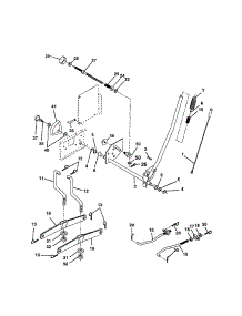 Mower Lift parts for Craftsman Front-Engine Lawn Tractor 917258681 from AppliancePartsPros.com