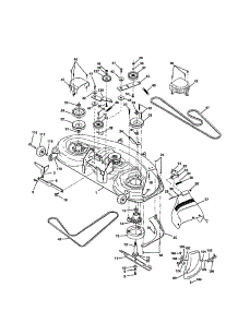 Mower Deck parts for Craftsman Front-Engine Lawn Tractor 917258681 from AppliancePartsPros.com