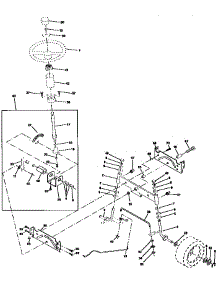 Steering Assembly parts for Craftsman Front-Engine Lawn Tractor 917258683 from AppliancePartsPros.com