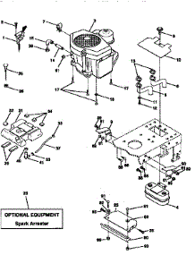 Engine parts for Craftsman Front-Engine Lawn Tractor 917258683 from AppliancePartsPros.com