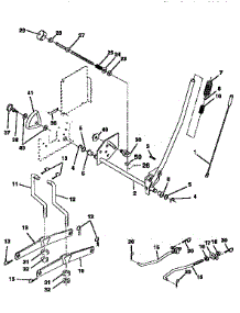 Mower Lift parts for Craftsman Front-Engine Lawn Tractor 917258683 from AppliancePartsPros.com