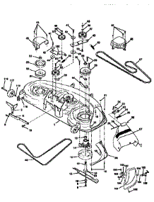 Mower Deck parts for Craftsman Front-Engine Lawn Tractor 917258683 from AppliancePartsPros.com
