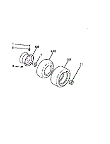 Wheels And Tires parts for Craftsman Front-Engine Lawn Tractor 917258684 from AppliancePartsPros.com