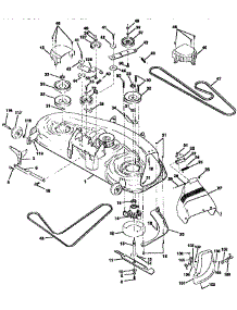 Mower Deck parts for Craftsman Front-Engine Lawn Tractor 917258684 from AppliancePartsPros.com