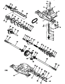 Dana Transaxle-Model Number 4360-122 parts for Craftsman Front-Engine Lawn Tractor 917258685 from AppliancePartsPros.com