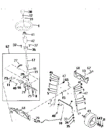 Steering Assembly parts for Craftsman Front-Engine Lawn Tractor 917258690 from AppliancePartsPros.com