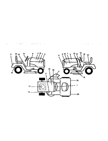 Decals parts for Craftsman Front-Engine Lawn Tractor 917258690 from AppliancePartsPros.com
