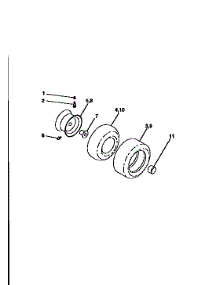Wheels And Tires parts for Craftsman Front-Engine Lawn Tractor 917258690 from AppliancePartsPros.com
